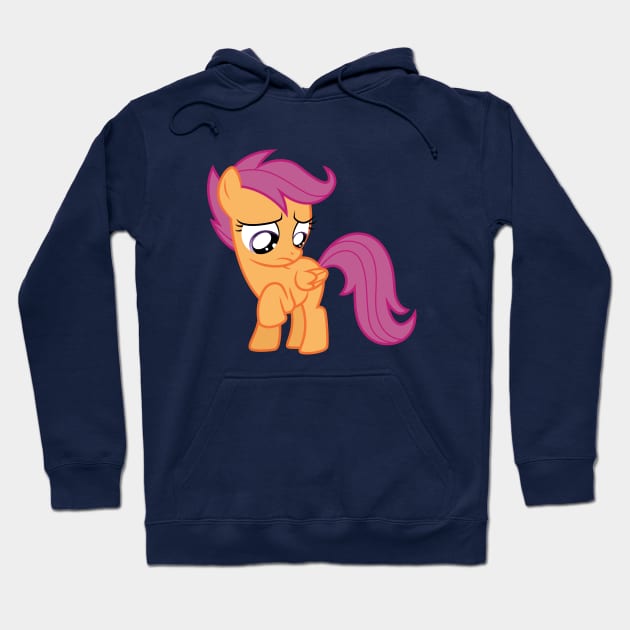 Sad Scootaloo 1 Hoodie by CloudyGlow